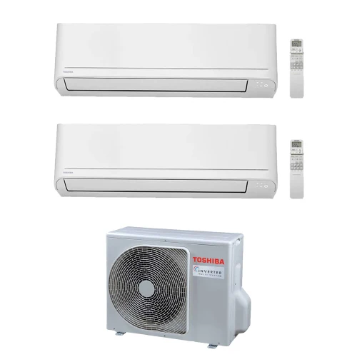 Climatizzatore Inverter TOSHIBA Dual Split Serie SEYA CLASSIC 12.000 + 9.000 Btu Con macchina esterna 5.2Kw
